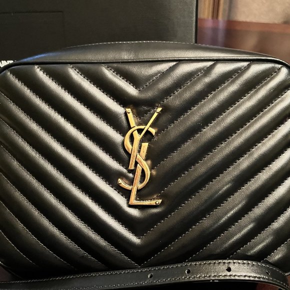 Gently Used YSL Lou Crossbody Camera Bag (black) with Bronze Hardware - Picture 1 of 8